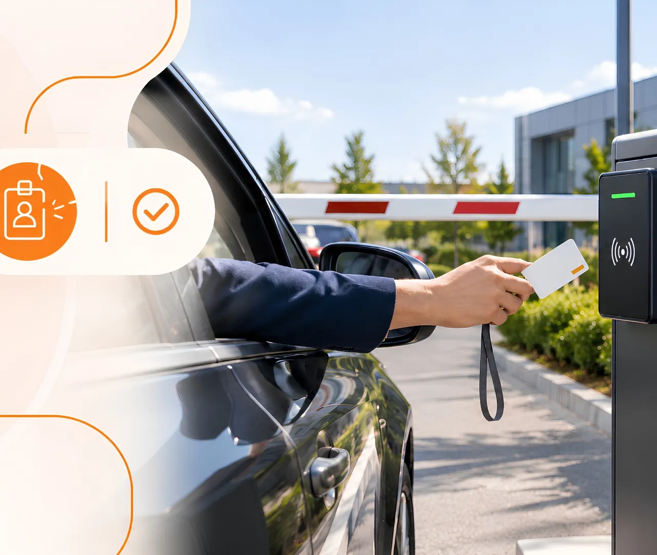 Accès parking réservé pour un visiteur