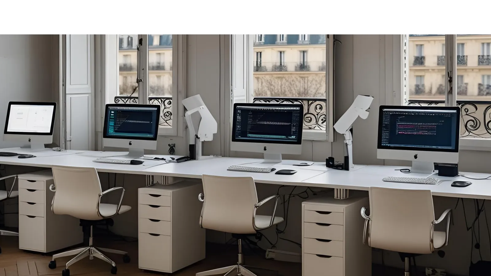 Illustration for “Flex office flexibility: digitalization takes hold, sensors show”