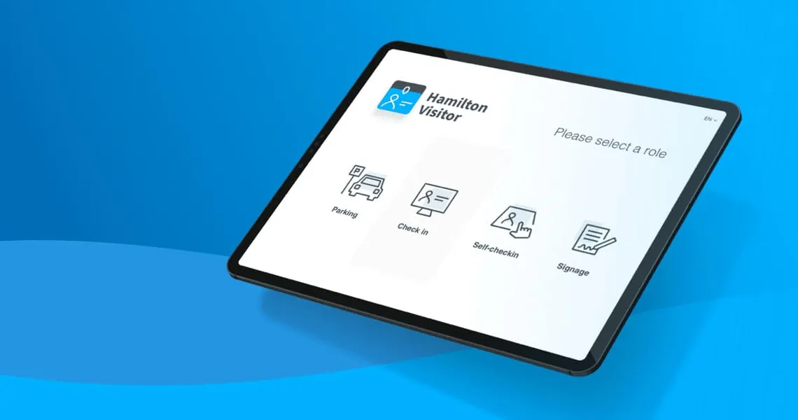 Illustration for “Hamilton Visitor on iPad”