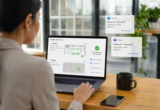 Réservation de salle synchronisée avec Outlook et Teams