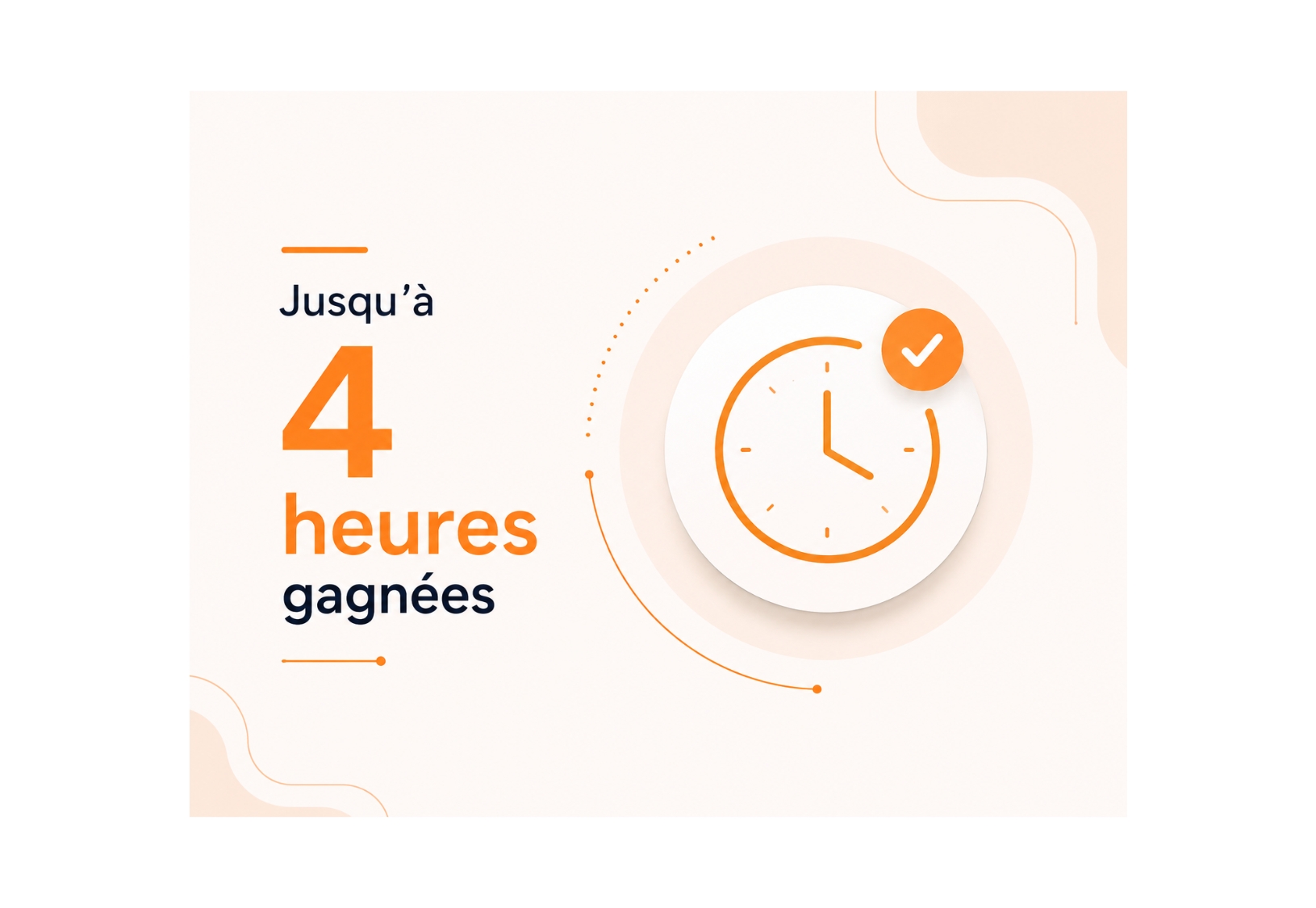 4 heures d'accueil économisées sur la journée 
